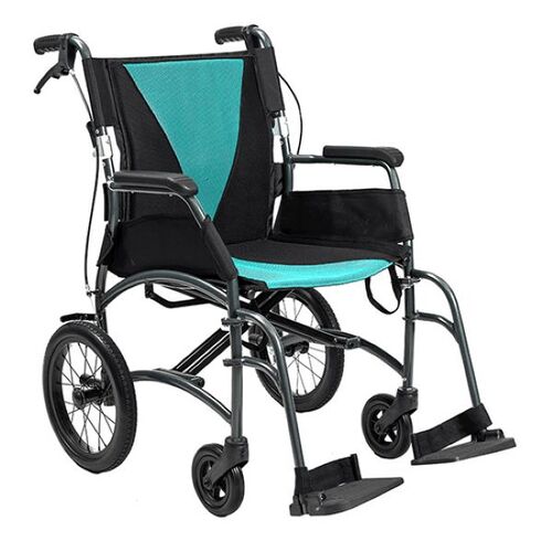 Aspire Vida Folding Wheelchair - AP - Teal - 450mm