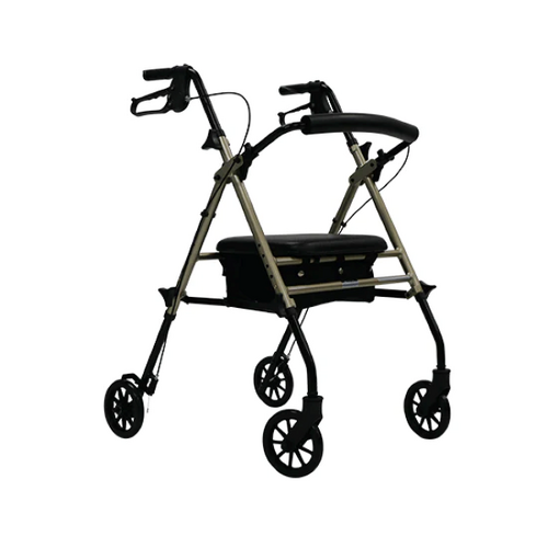 Aspire Flex Adjustable Seat Walker 6" Wheel[Colour: Champagne]