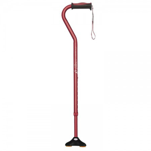 Airgo Comfort-Plus Cane With MiniQuad Ultra-Stable Tip [Colour: Burgundy]