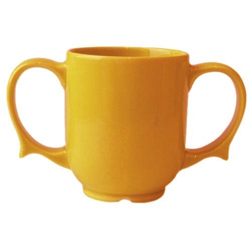 Dignity by Wade Two Handled Mug, 250ml,Yellow